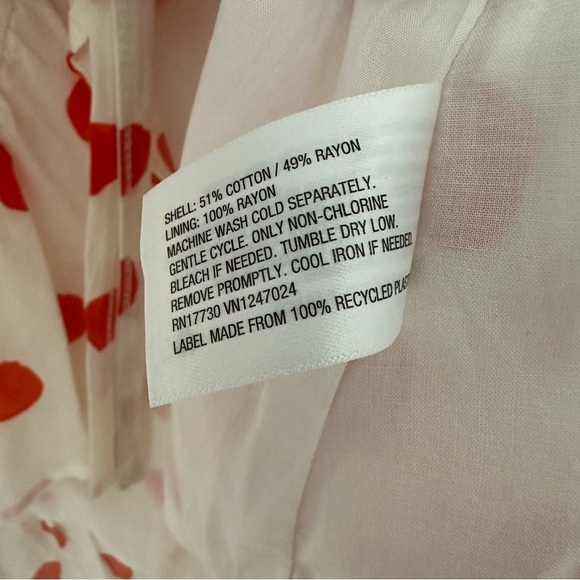 Rixo X Target Dress Mini Polka Dot Dainty Orange Twee Casual Summer Size Small - Picture 6 of 7